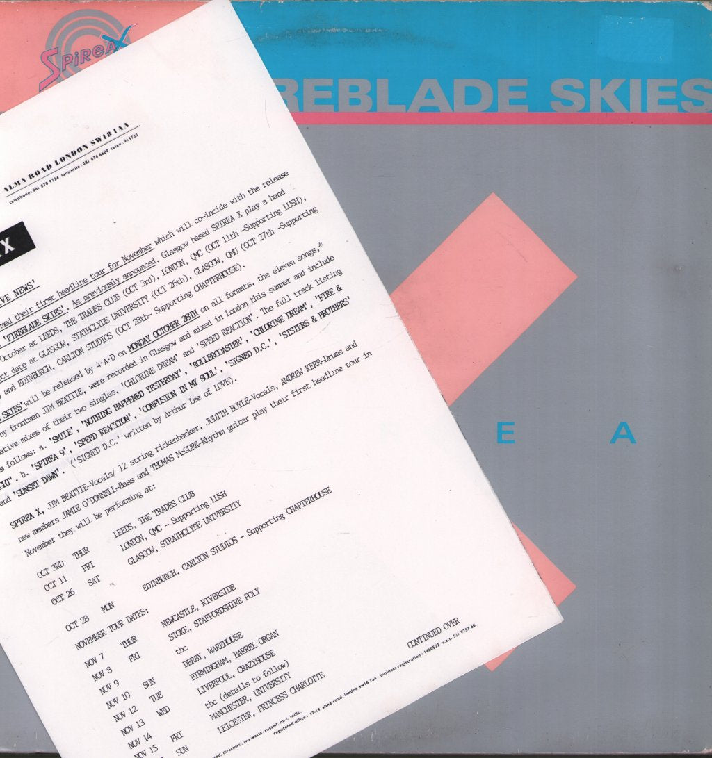 Spirea X - Fireblade Skies - Lp