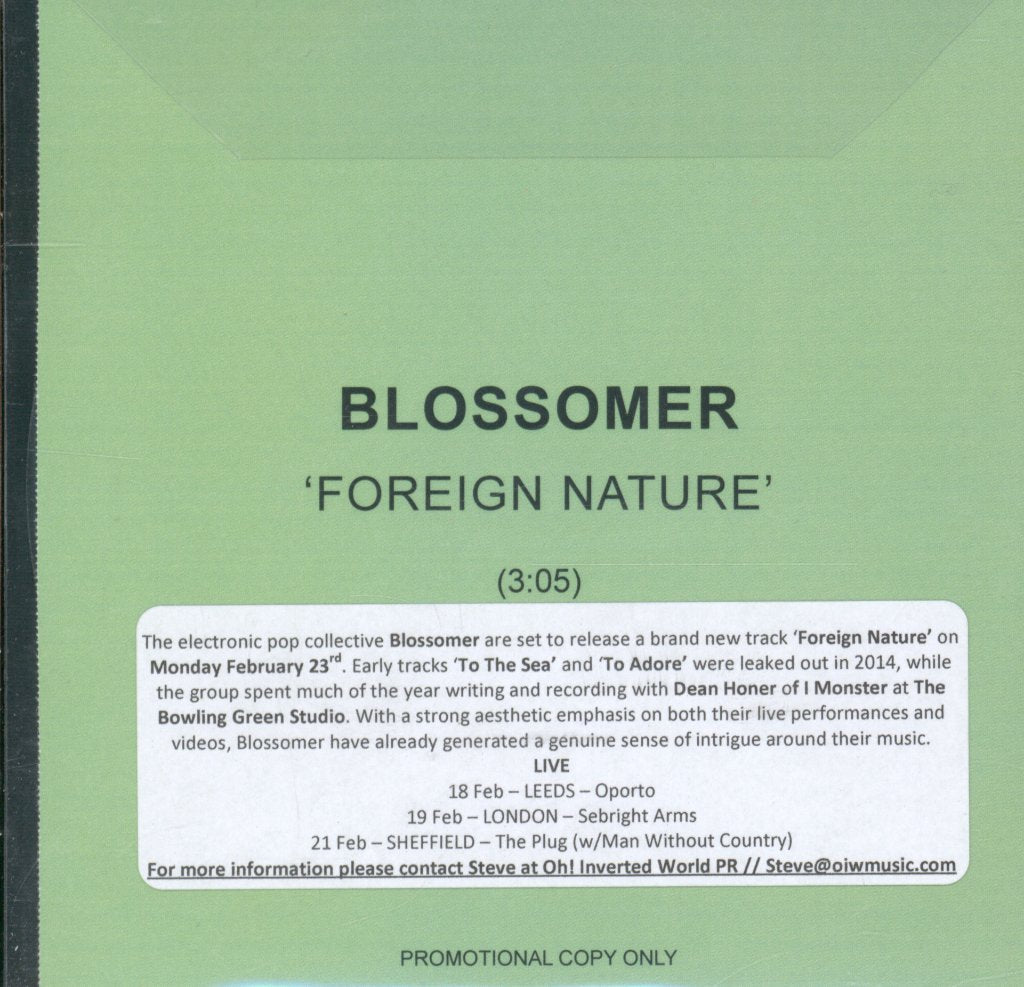 Blossomer - Foreign Nature - Cdr