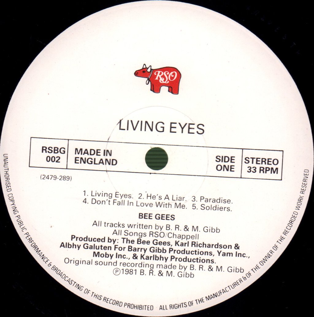 Bee Gees - Living Eyes - Lp