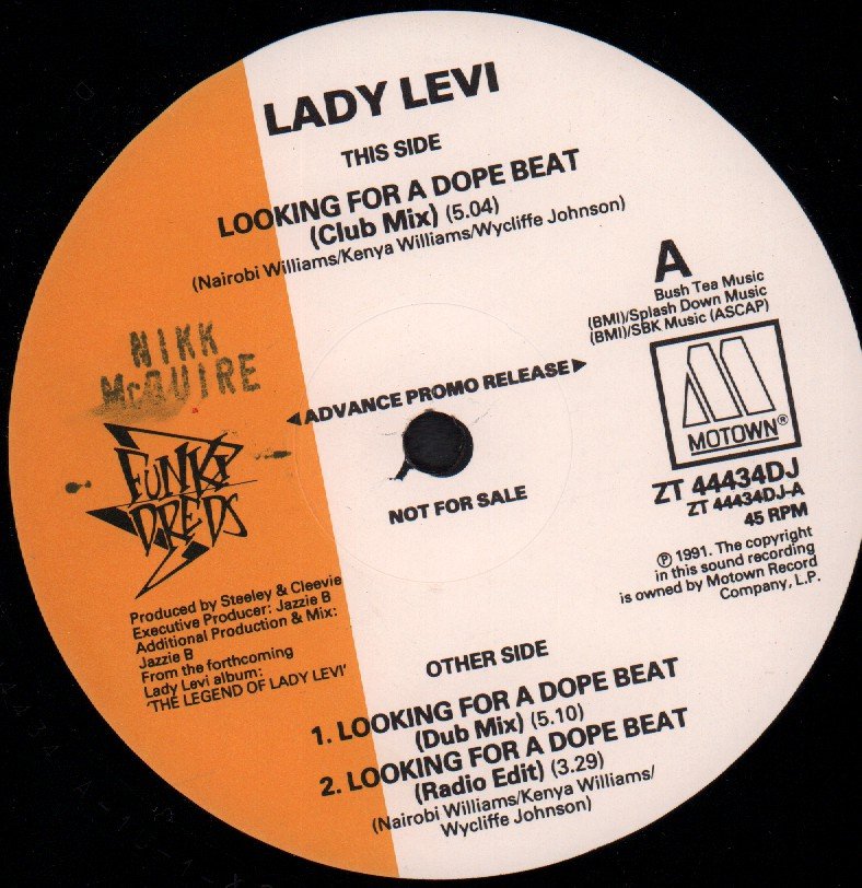 Lady Levi - Looking For A Dope Beat - 12 Inch