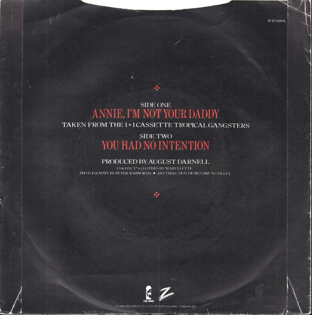 Kid Creole And The Coconuts - Annie I'm Not Your Daddy - 7 Inch