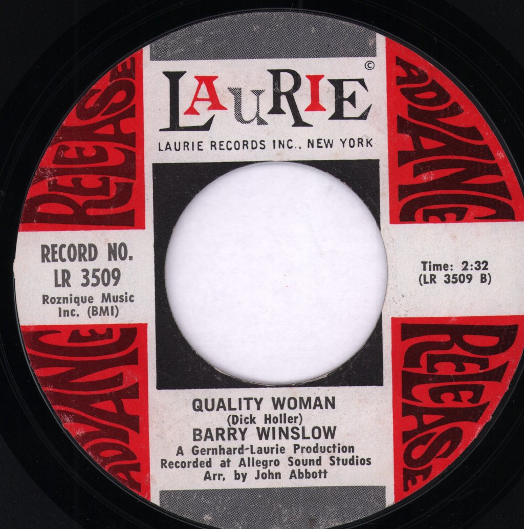 Barry Winslow - Smallest Astronaut (A Race To The Moon With The Red Baron) / Quality Woman - 7 Inch