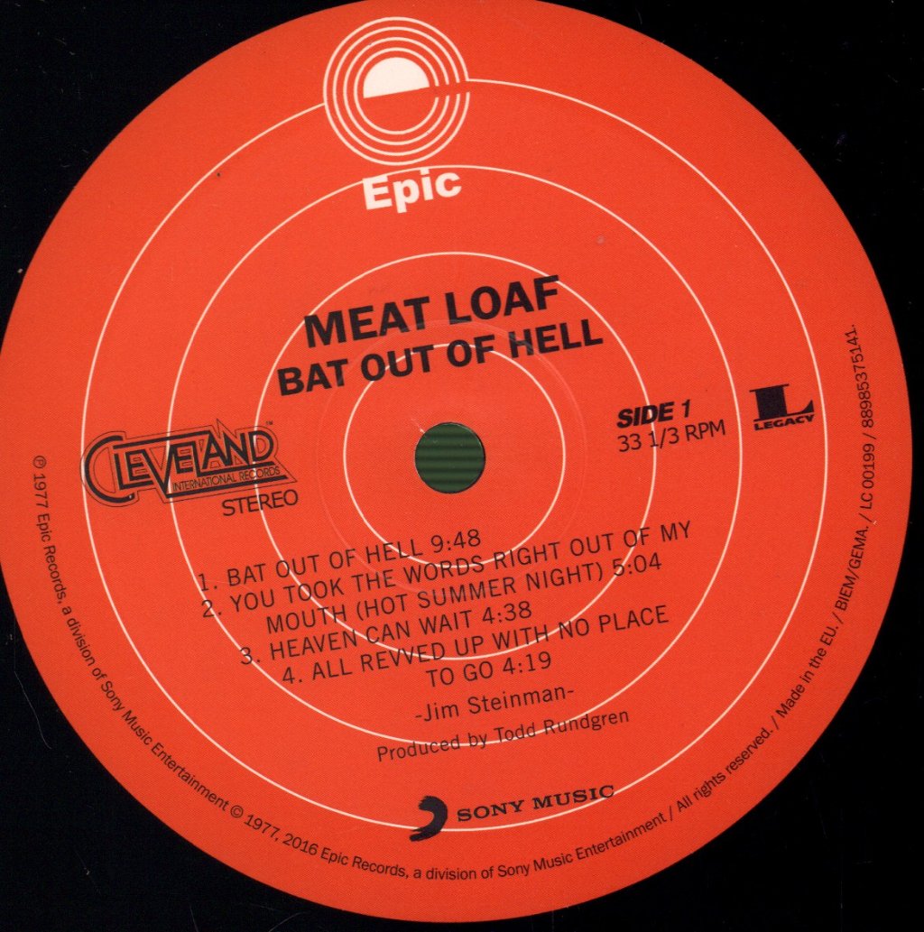 Meat Loaf - Bat Out of Hell - Lp