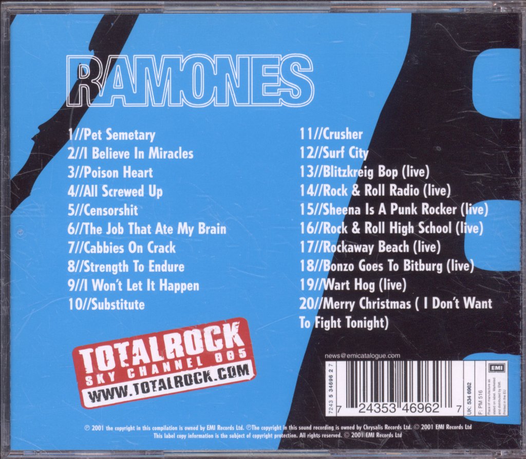 Ramones - Masters Of Rock - Cd