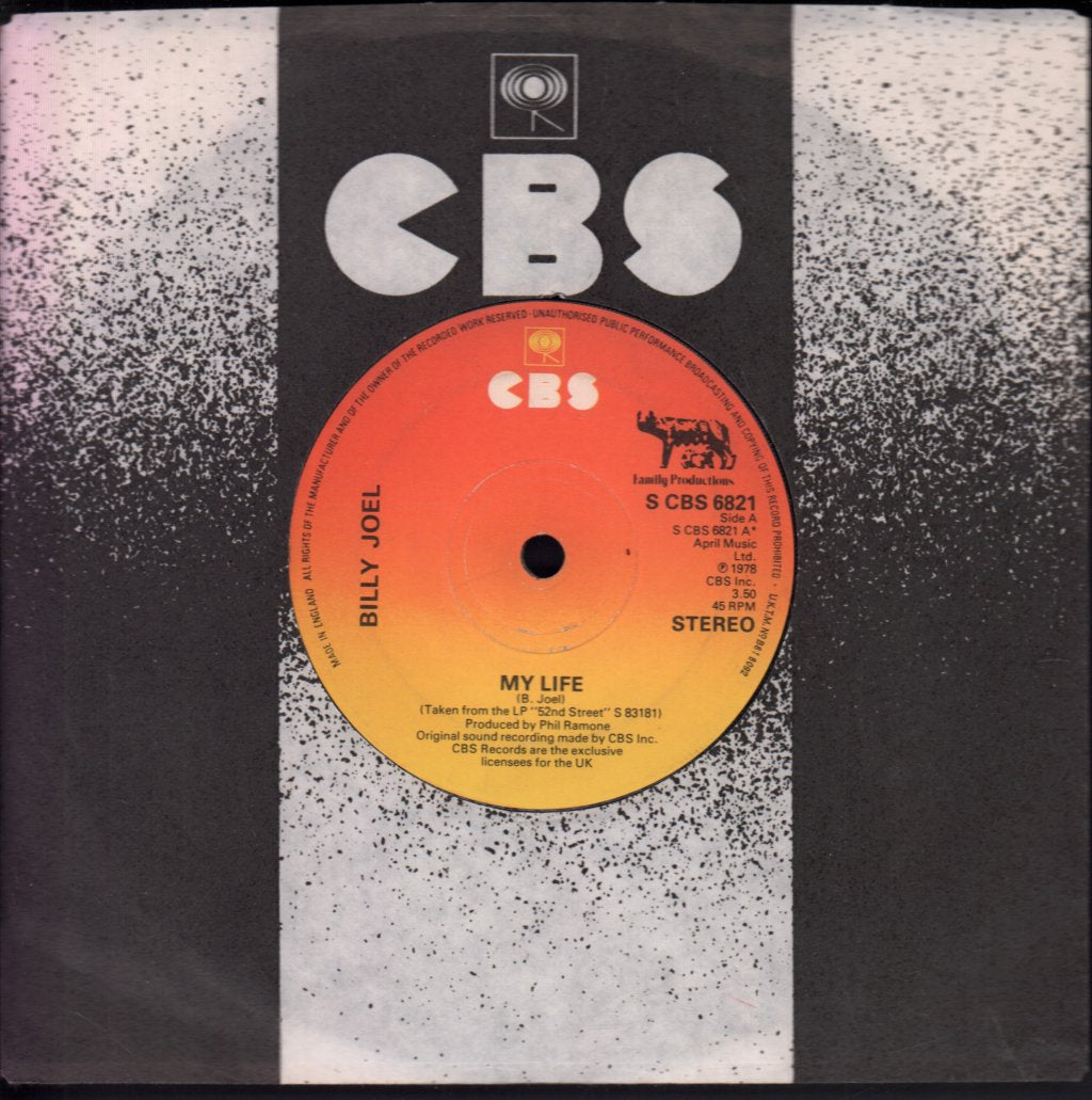 Billy Joel - My Life - 7 Inch