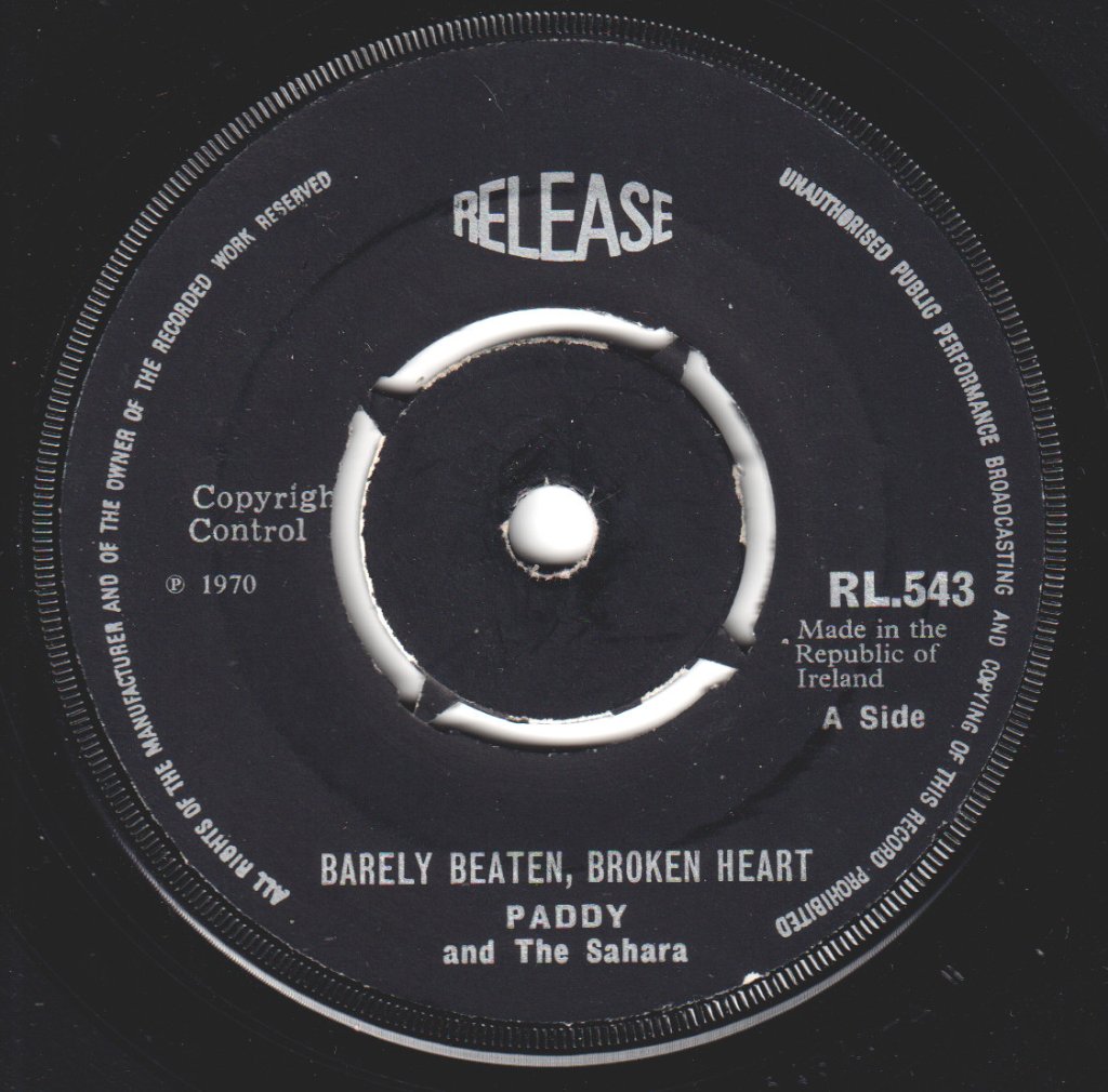 paddy and the sahara - Barely Beaten, Broken Heart - 7 Inch
