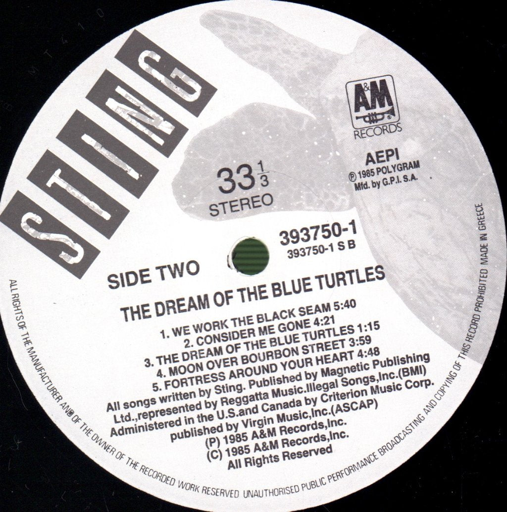 Sting - Dream Of The Blue Turtles - Lp