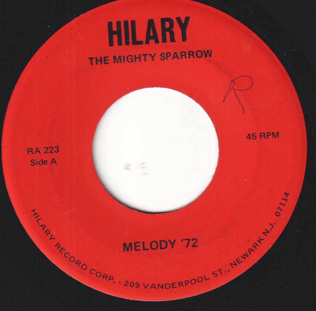 Mighty Sparrow - Melody '72 - 7 Inch