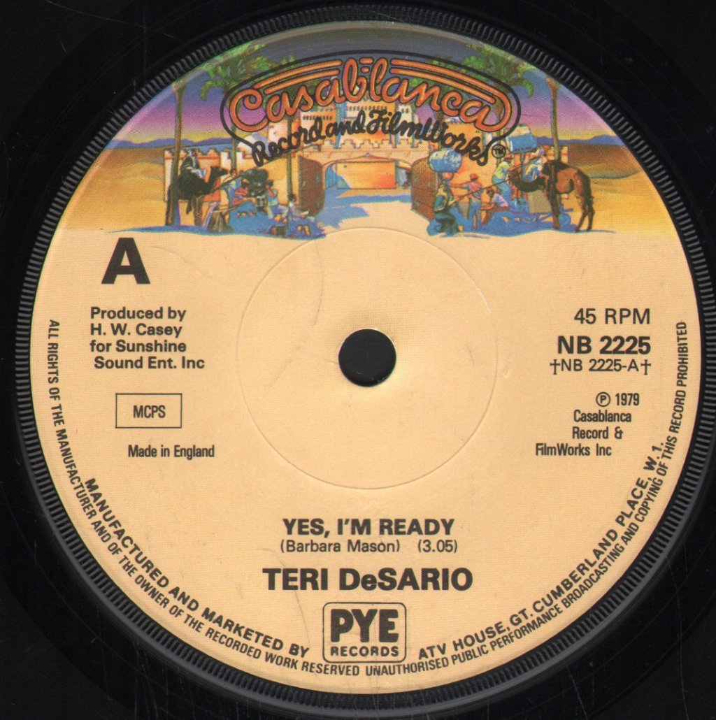 Teri Desario - Yes I'm Ready - 7 Inch