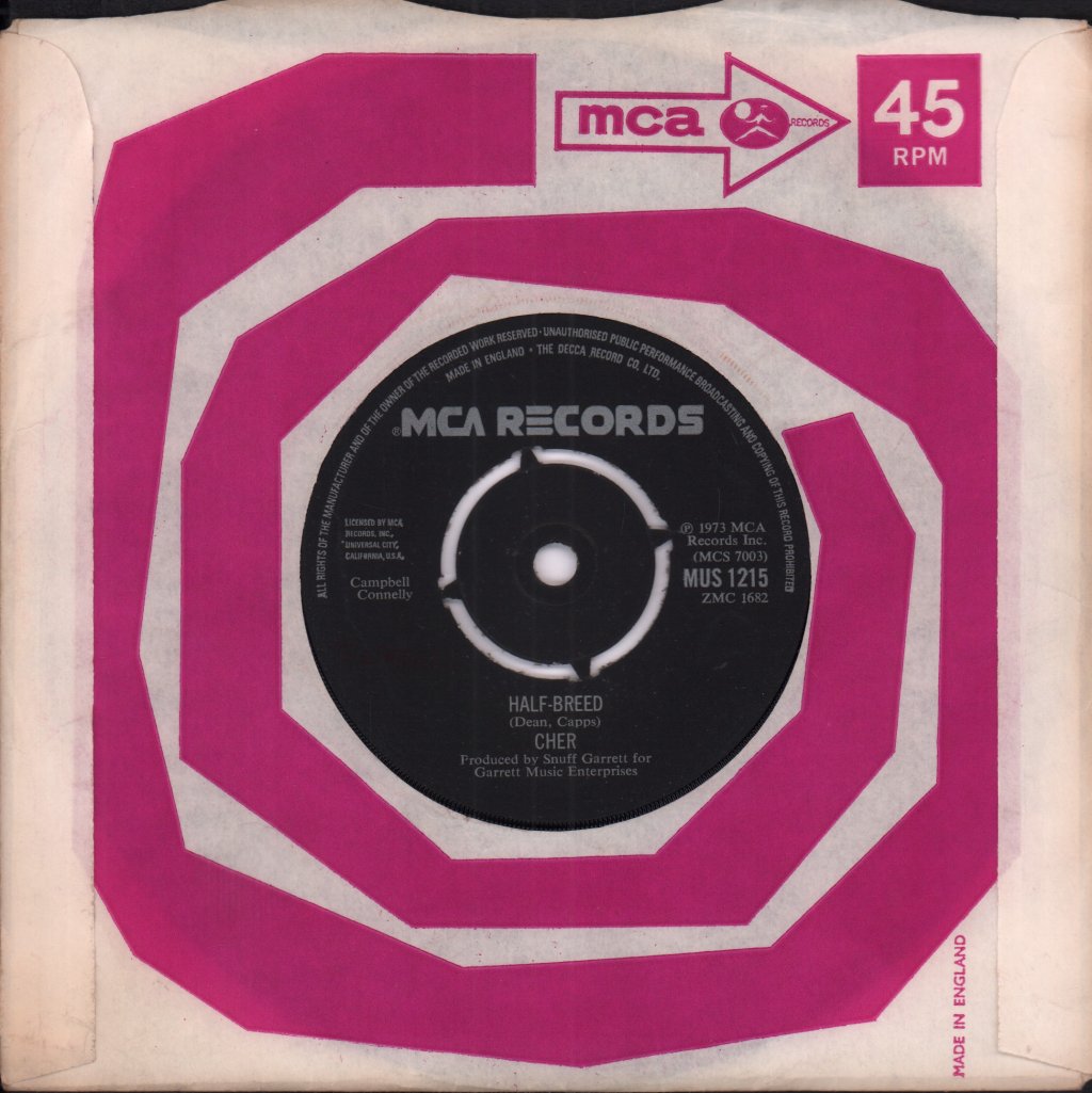 Cher - Half Breed - 7 Inch