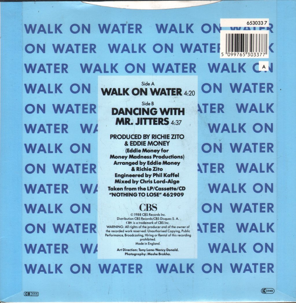 Eddie Money - Walk On Water - 7 Inch