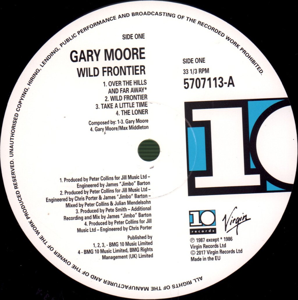 Gary Moore - Wild Frontier - Lp