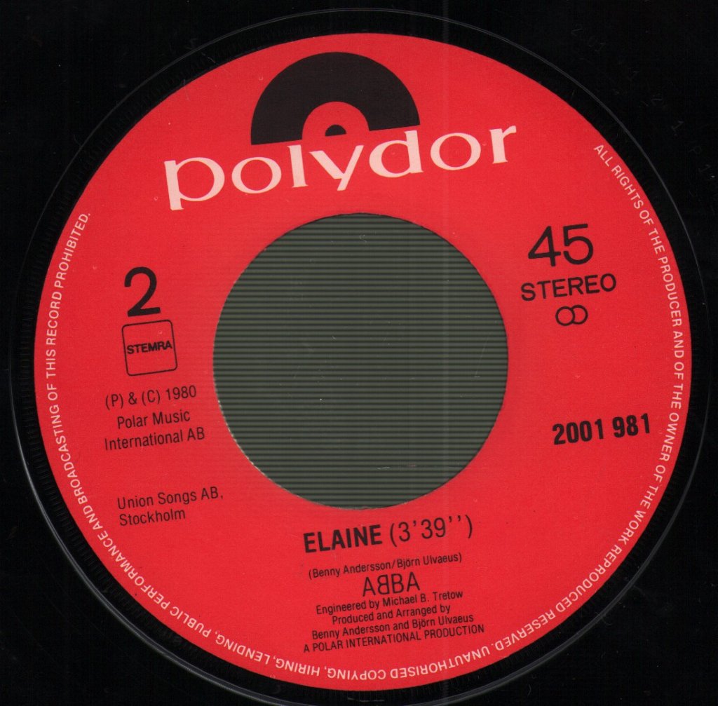 ABBA - Winner Takes It All / Elaine - 7 Inch