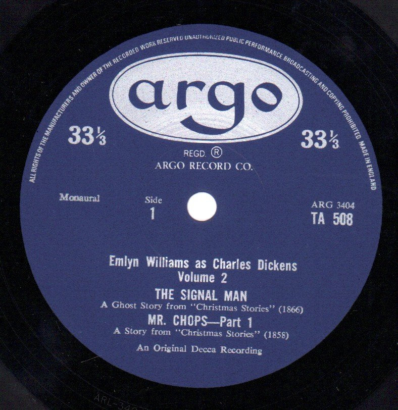 Emlyn Williams - As Charles Dickens Volume 2 - Lp