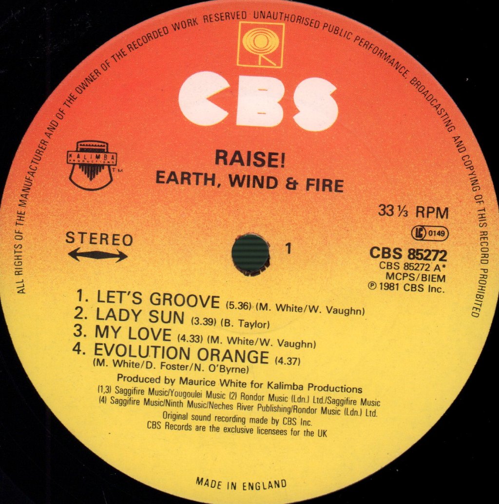 Earth, Wind & Fire - Raise! - Lp