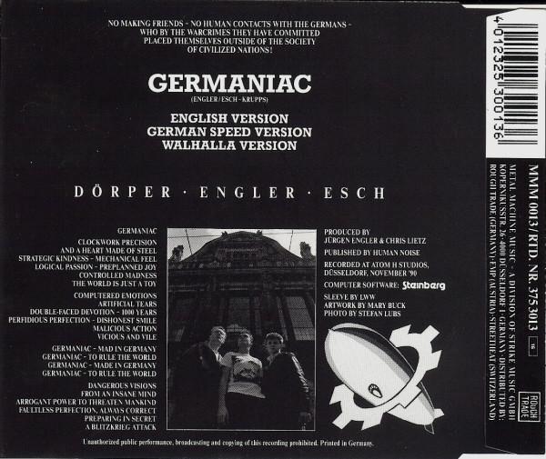 Die Krupps - Germaniac - Cd
