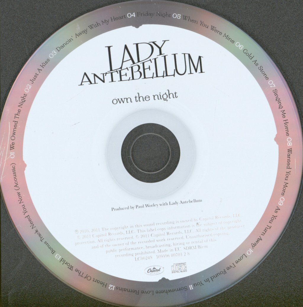 Lady Antebellum - Own The Night - Cd