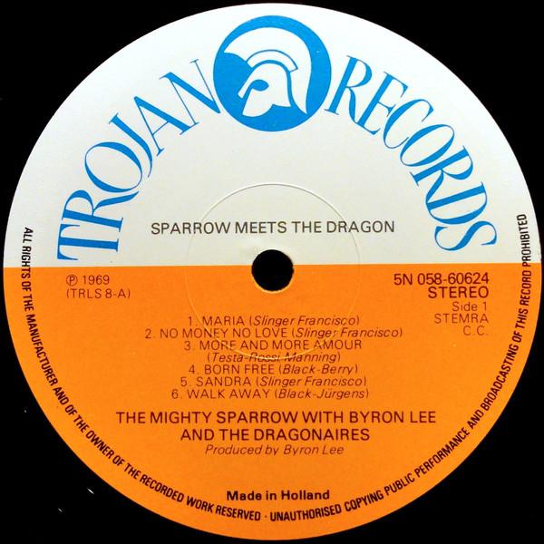 Mighty Sparrow With Byron Lee And The Dragonaires - Sparrow Meets The Dragon - Lp