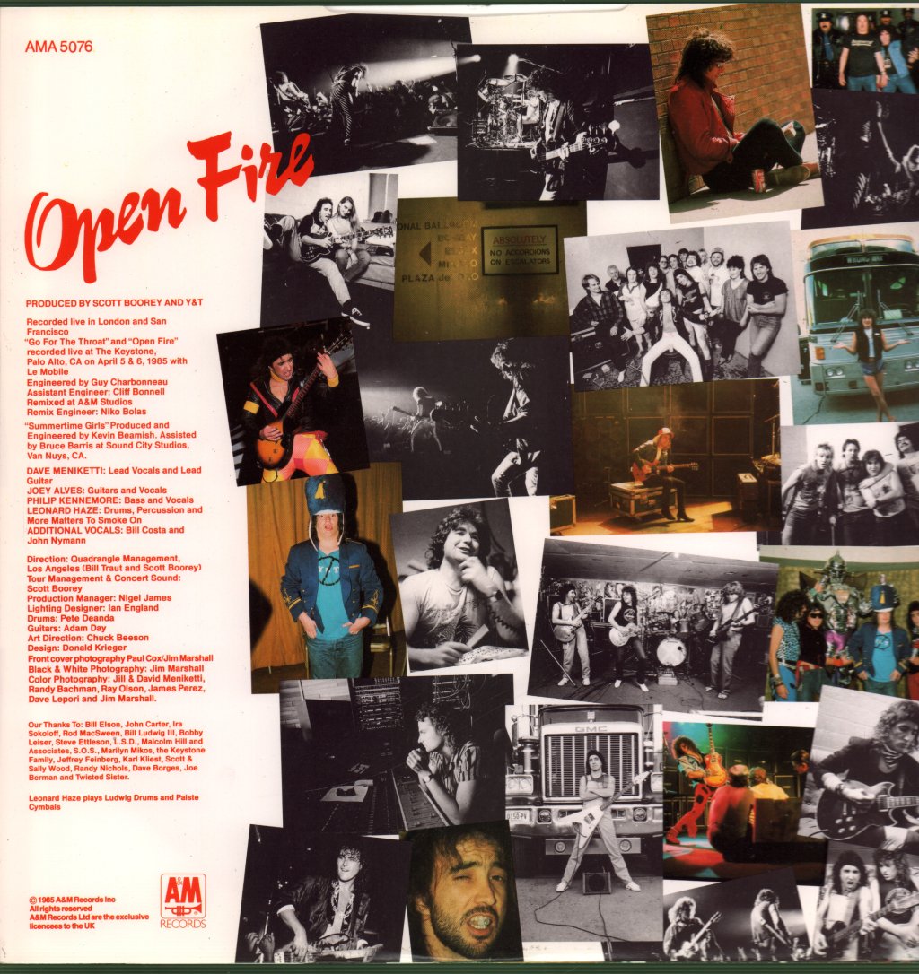 Y & T - Open Fire - Lp