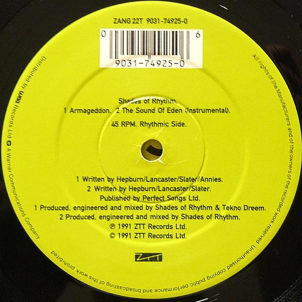 Shades Of Rhythm - Sound Of Eden (Every Time I See Her) - 12 Inch