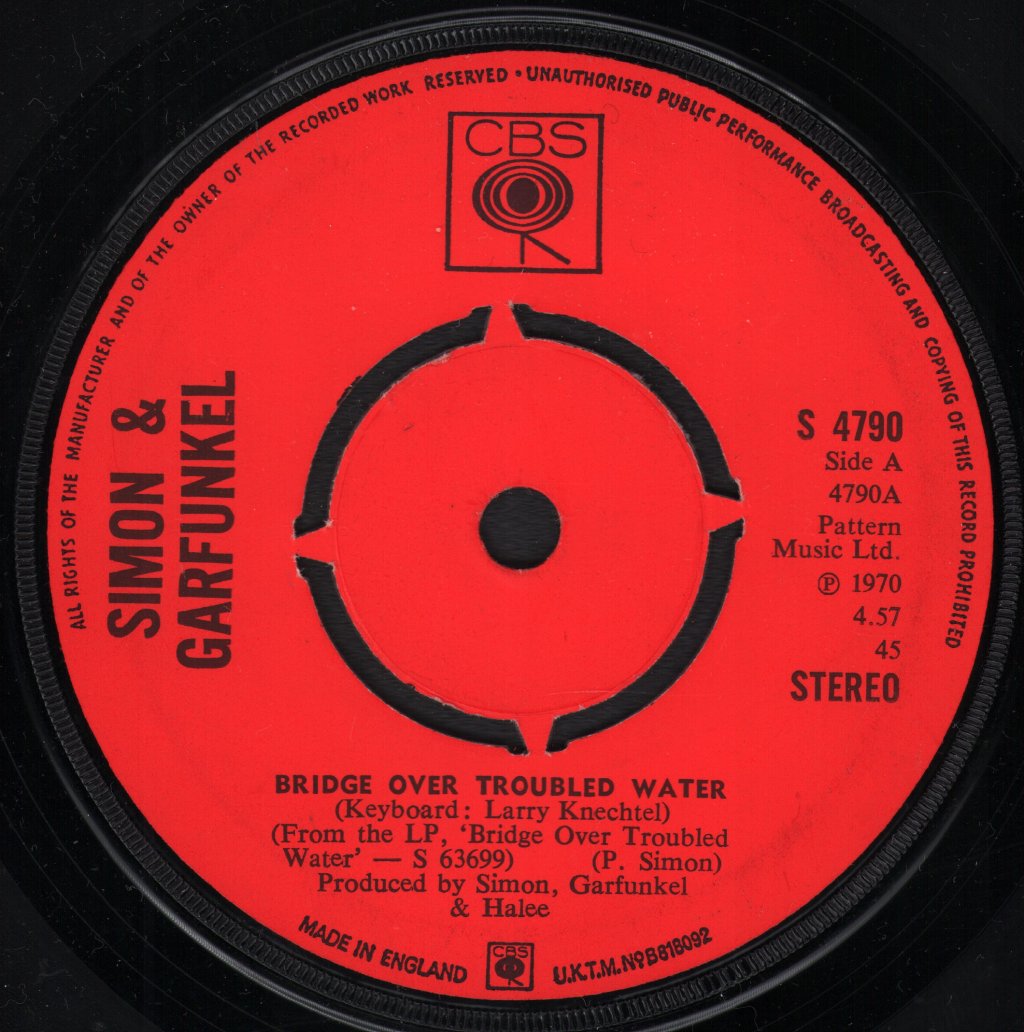 Simon & Garfunkel - Bridge Over Troubled Water - 7 Inch