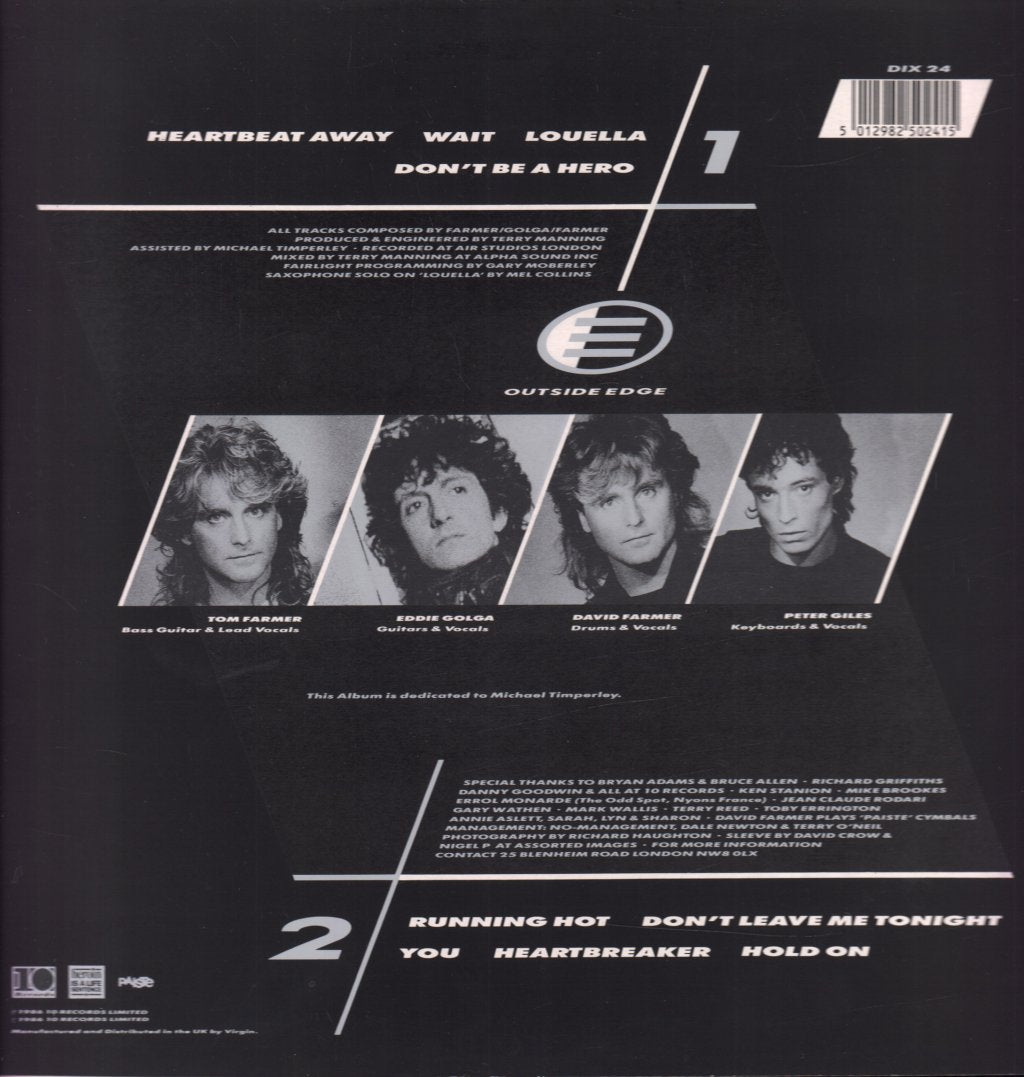 Outside Edge - Running Hot - Lp