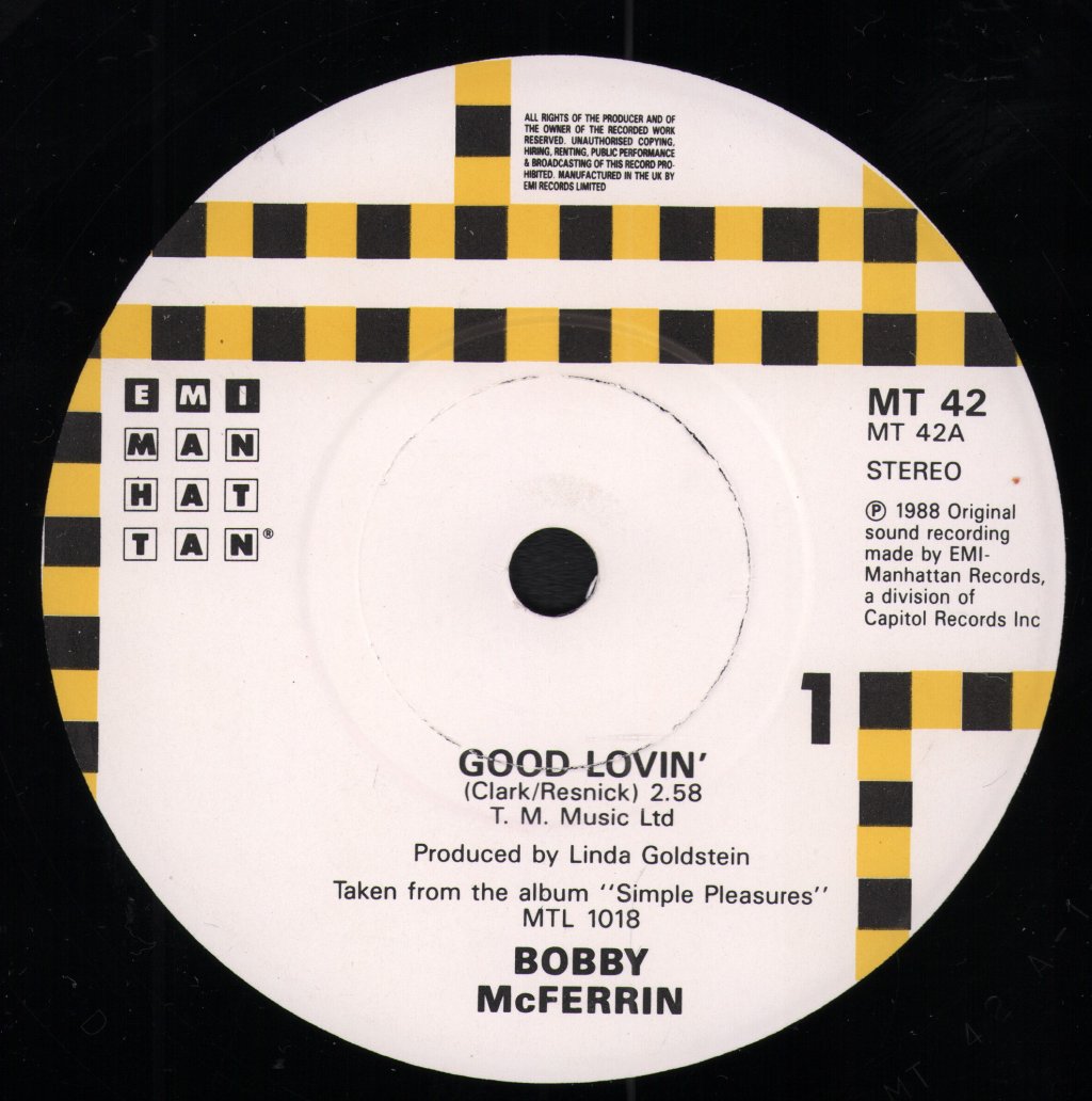 Bobby McFerrin - Good Lovin' - 7 Inch