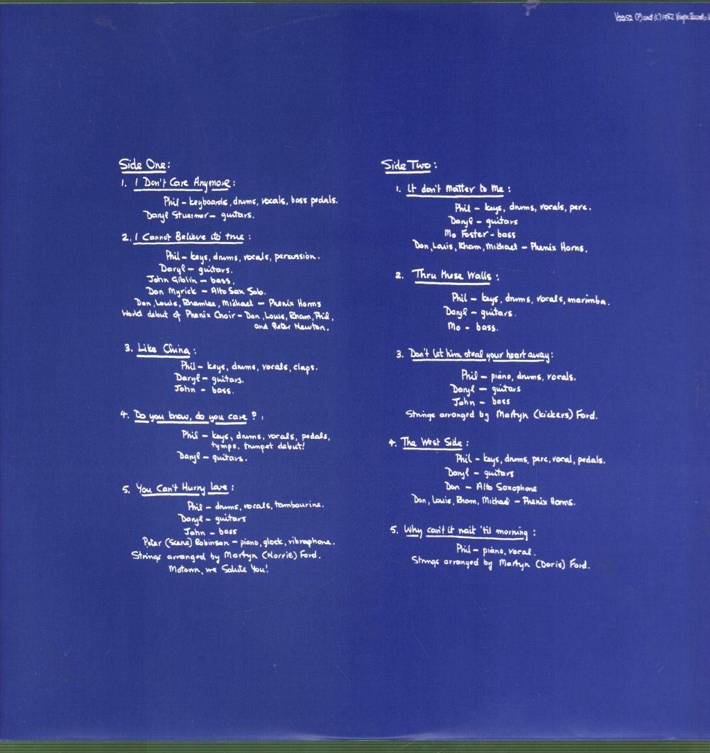 Phil Collins - Hello I Must Be Going - Lp