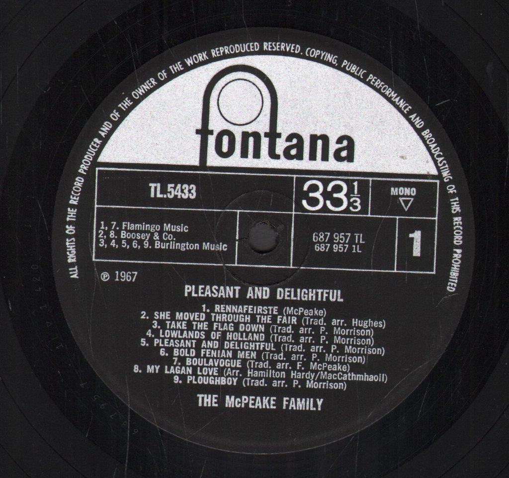 Mcpeake Family - Pleasant And Delightful - Lp