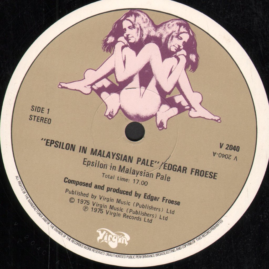 Edgar Froese - Epsilon In Malaysian Pale - Lp