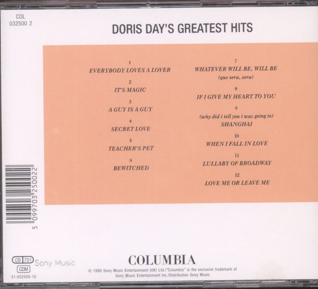 Doris Day - Doris Day's Greatest Hits - Cd