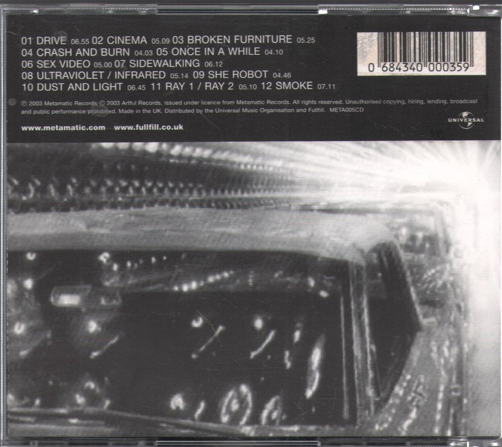 John Foxx & Louis Gordon - Crash And Burn - Cd