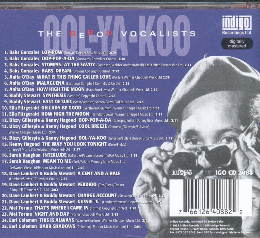 Various Artists - Ool-Ya-Koo - The Bebop Vocalists - Cd