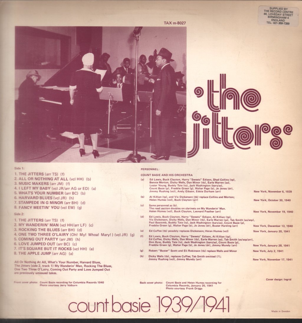 Count Basie - Count Basie 1939/1941 The Jitters - Lp