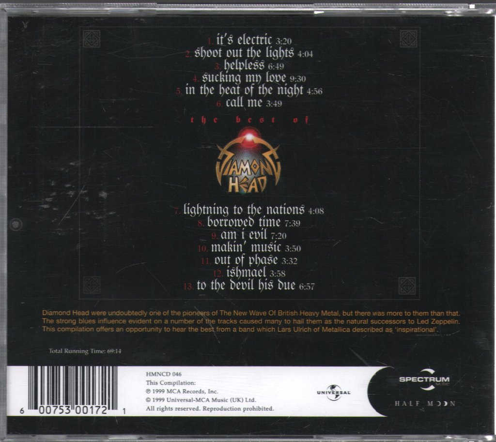 Diamond Head - Best Of Diamond Head - Cd