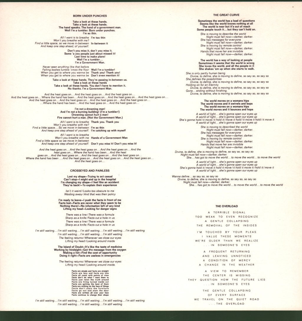 Talking Heads - Remain In Light - Lp