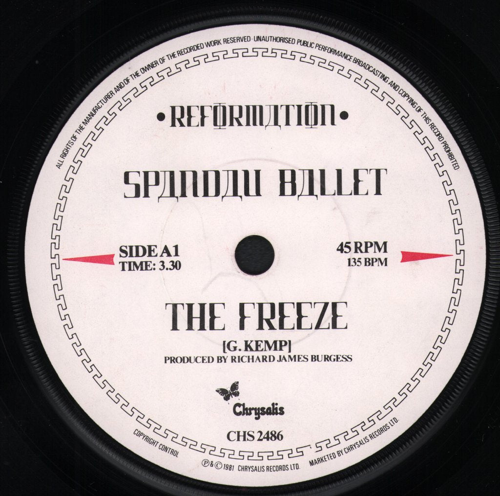 Spandau Ballet - Freeze - 7 Inch