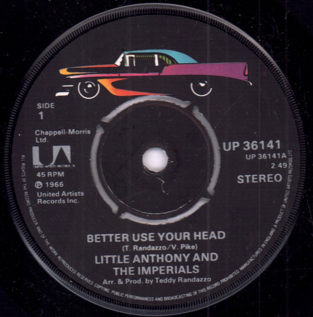 Little Anthony And The Imperials - Better Use Your Head - 7 Inch