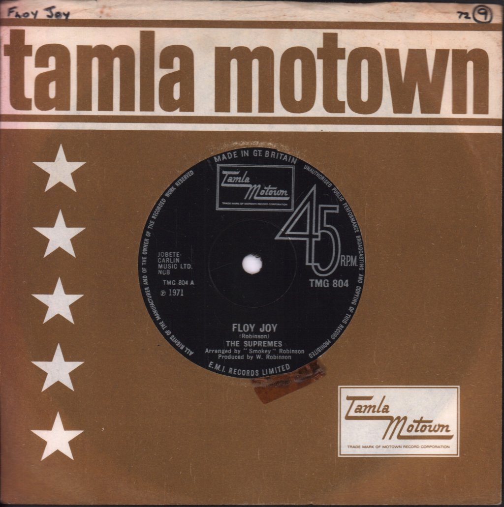 Supremes - Floy Joy - 7 Inch