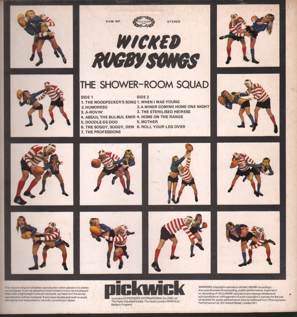 Shower-Room Squad - Wicked Rugby Songs - Lp