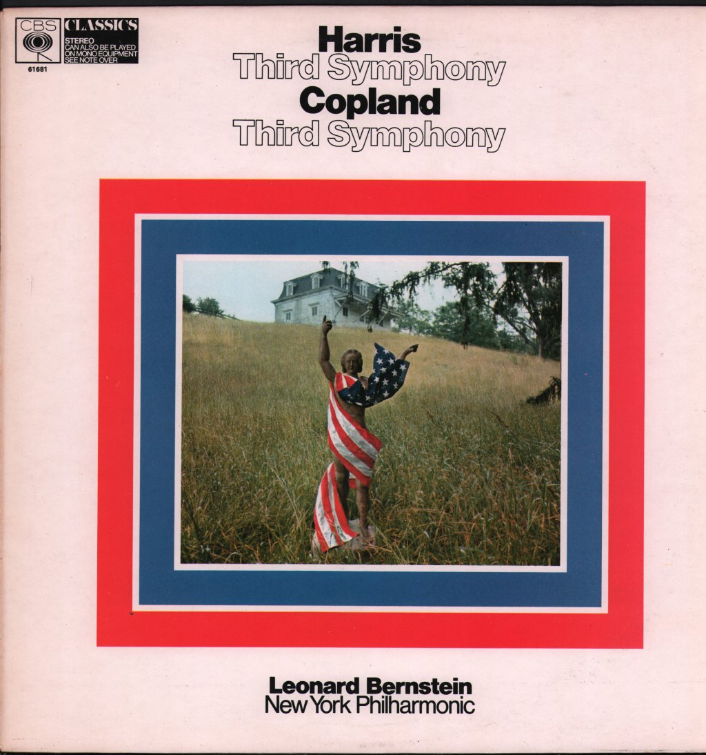 Leonard Bernstein / New York Philharmonic Orchestra - Harris Third Symphony / Copland Third Symphony - Lp