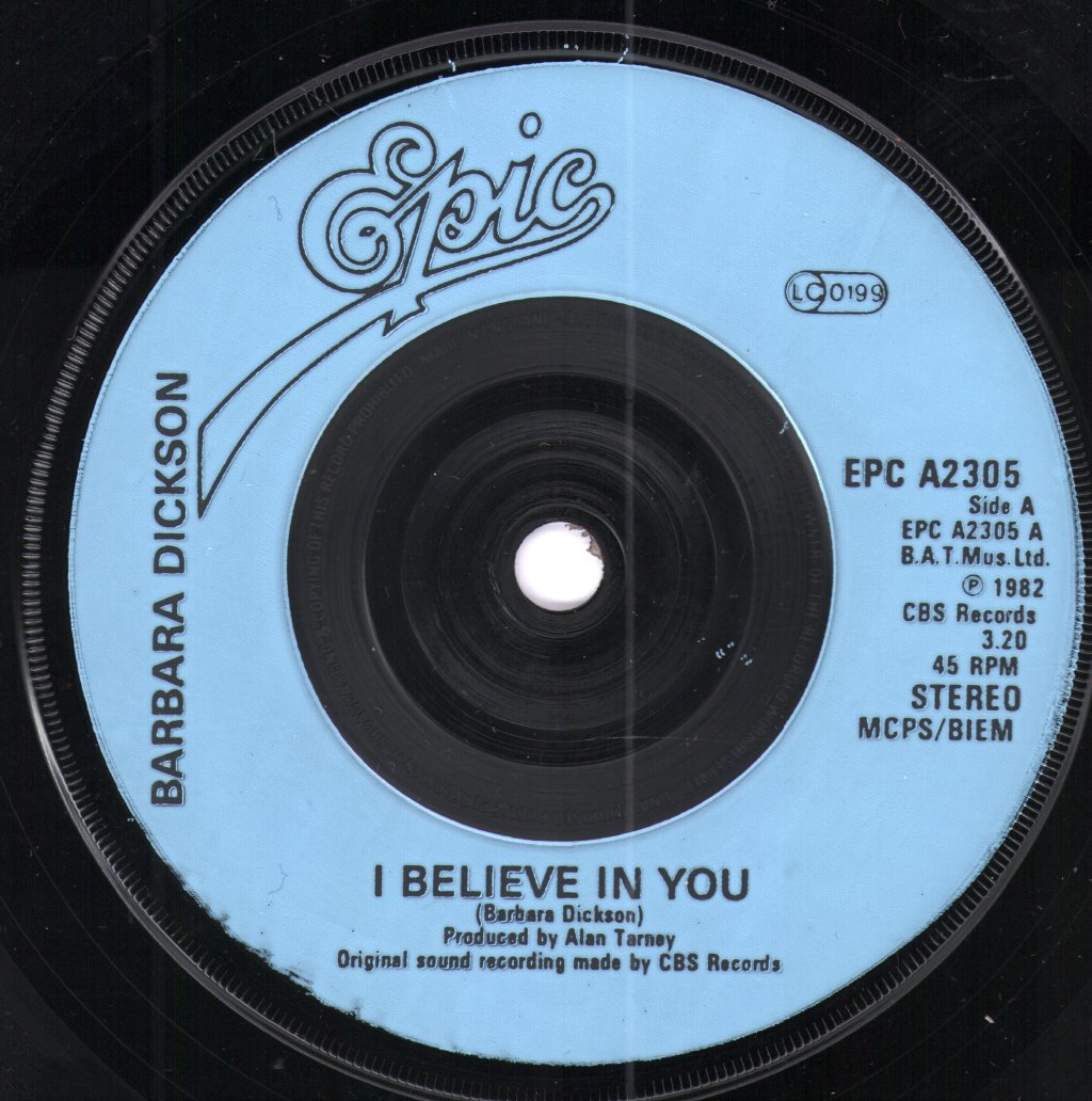 Barbara Dickson - I Believe In You - 7 Inch