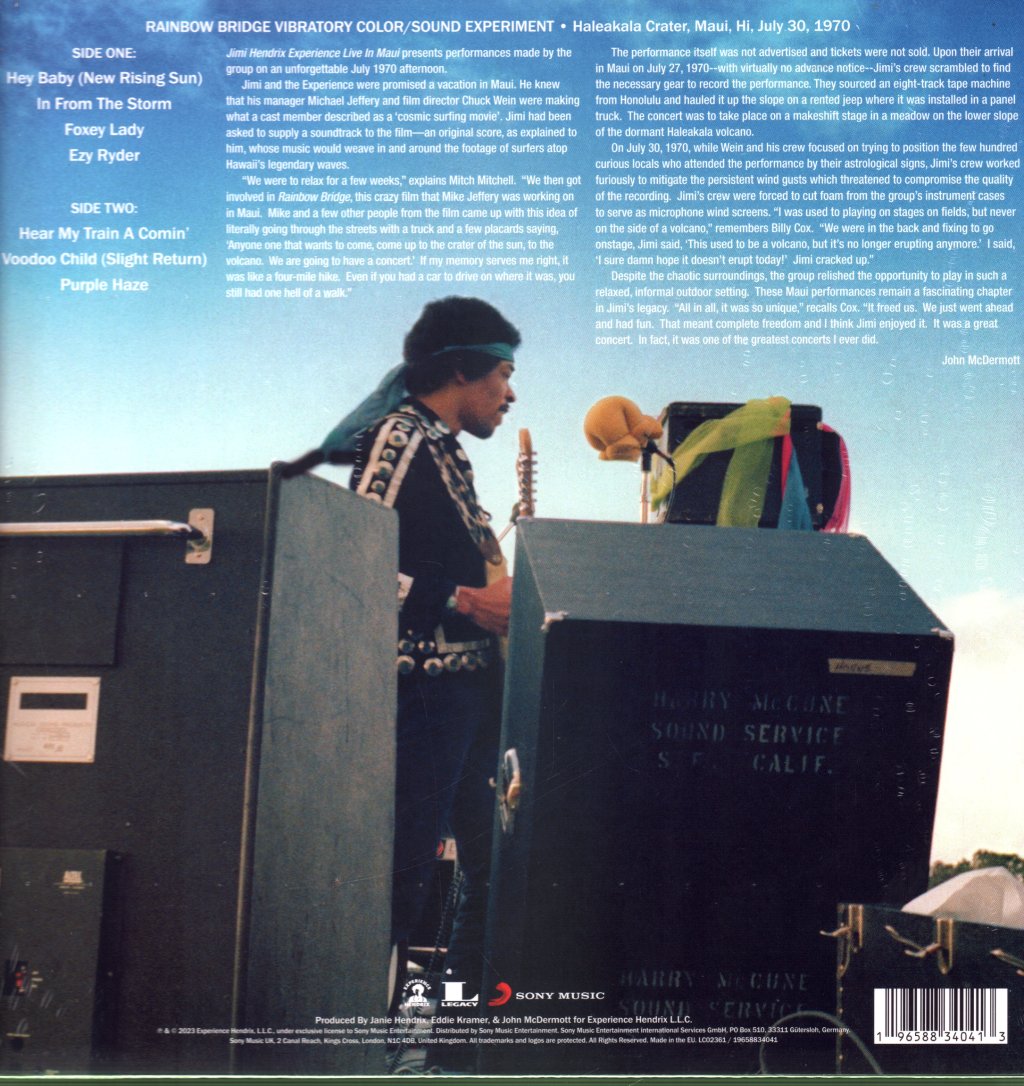 Jimi Hendrix Experience - Live In Maui - Lp