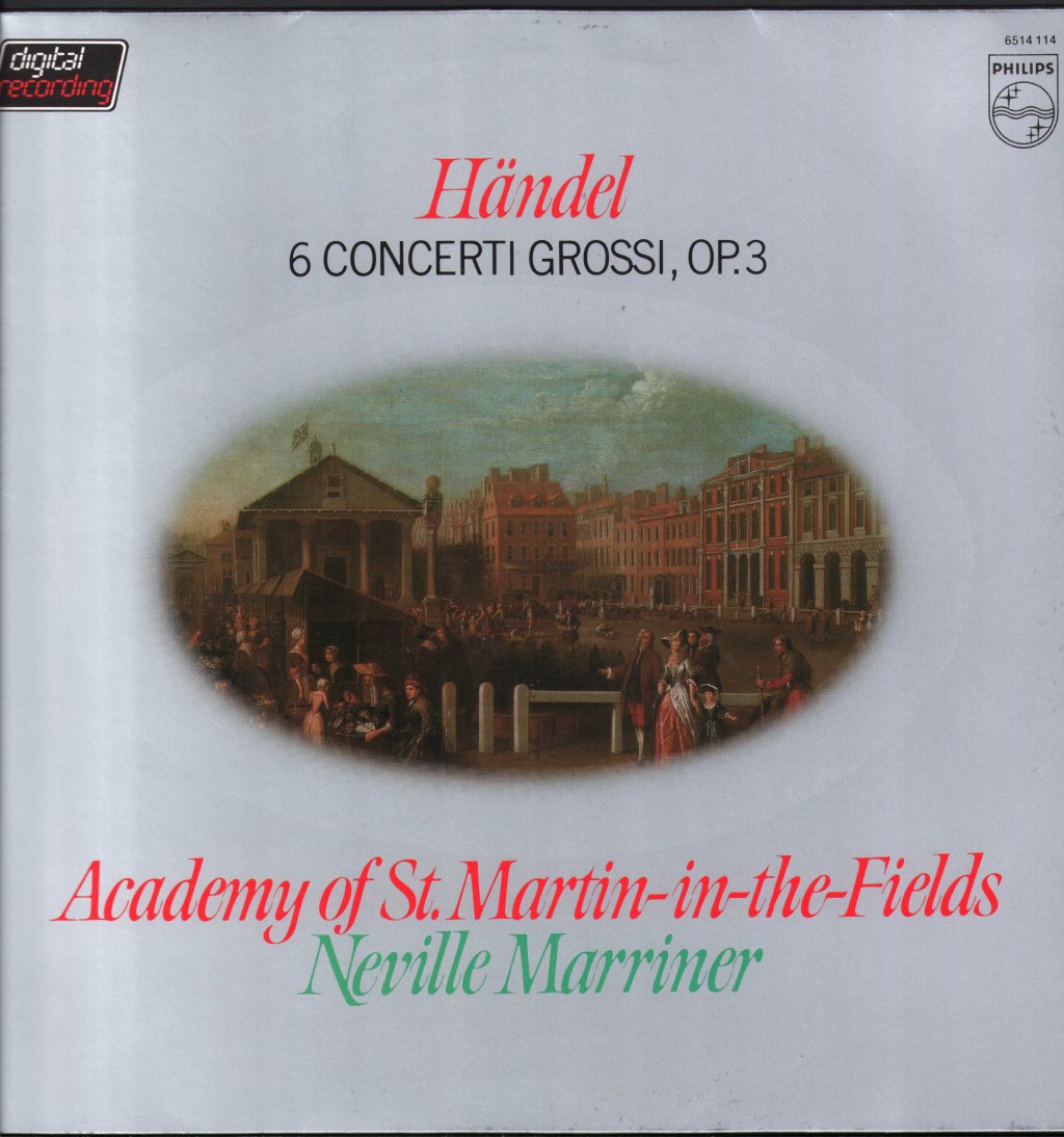Neville Marriner / Academy Of St. Martin In The Fields - Handel - 6 Concerti Grossi, Op.3 - Lp