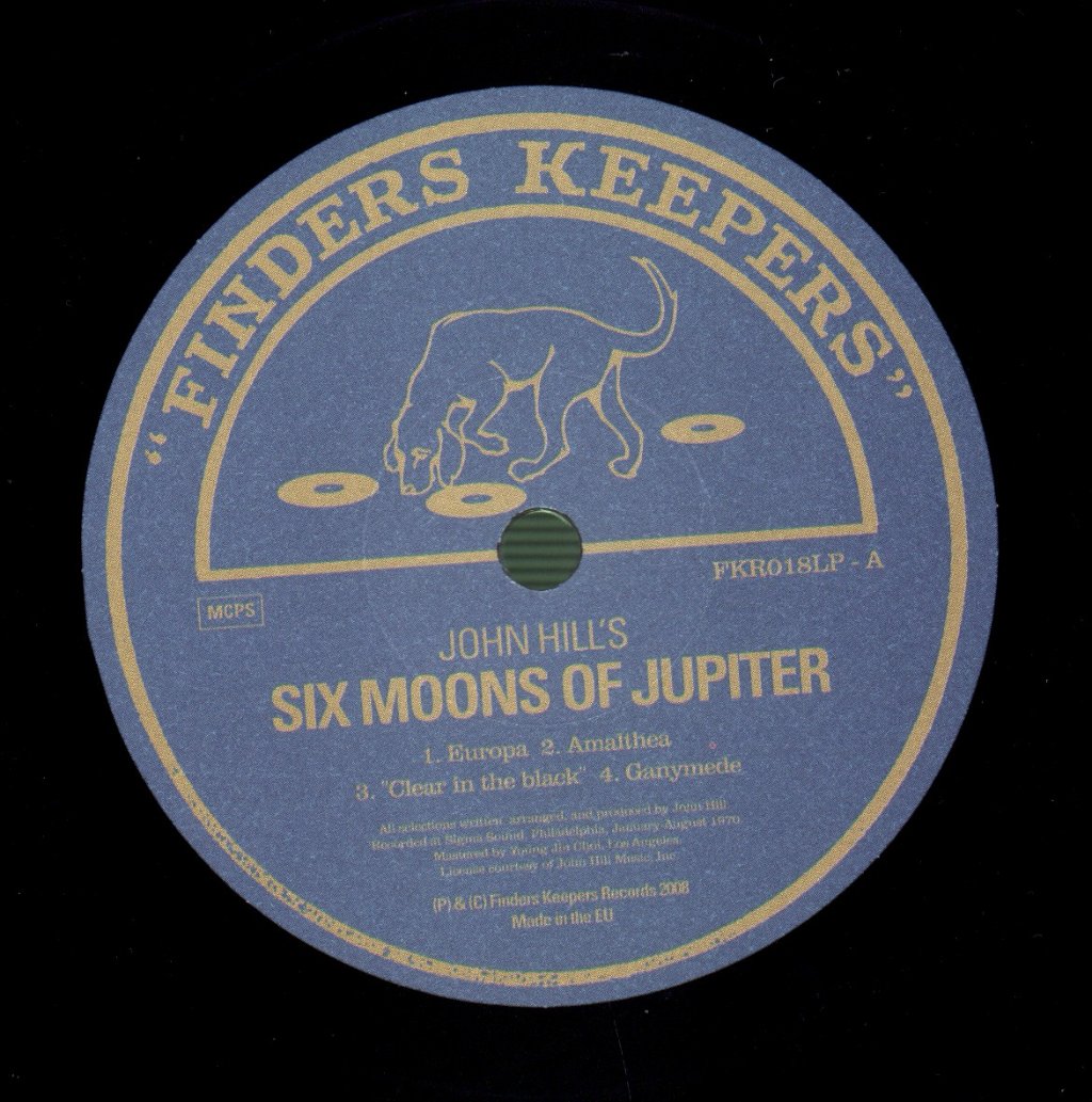 John Hill - Six Moons Of Jupiter - Lp