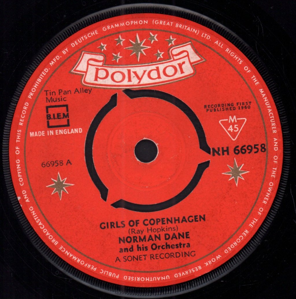 norman dane and his orchestra - Girls From Copenhagen - 7 Inch