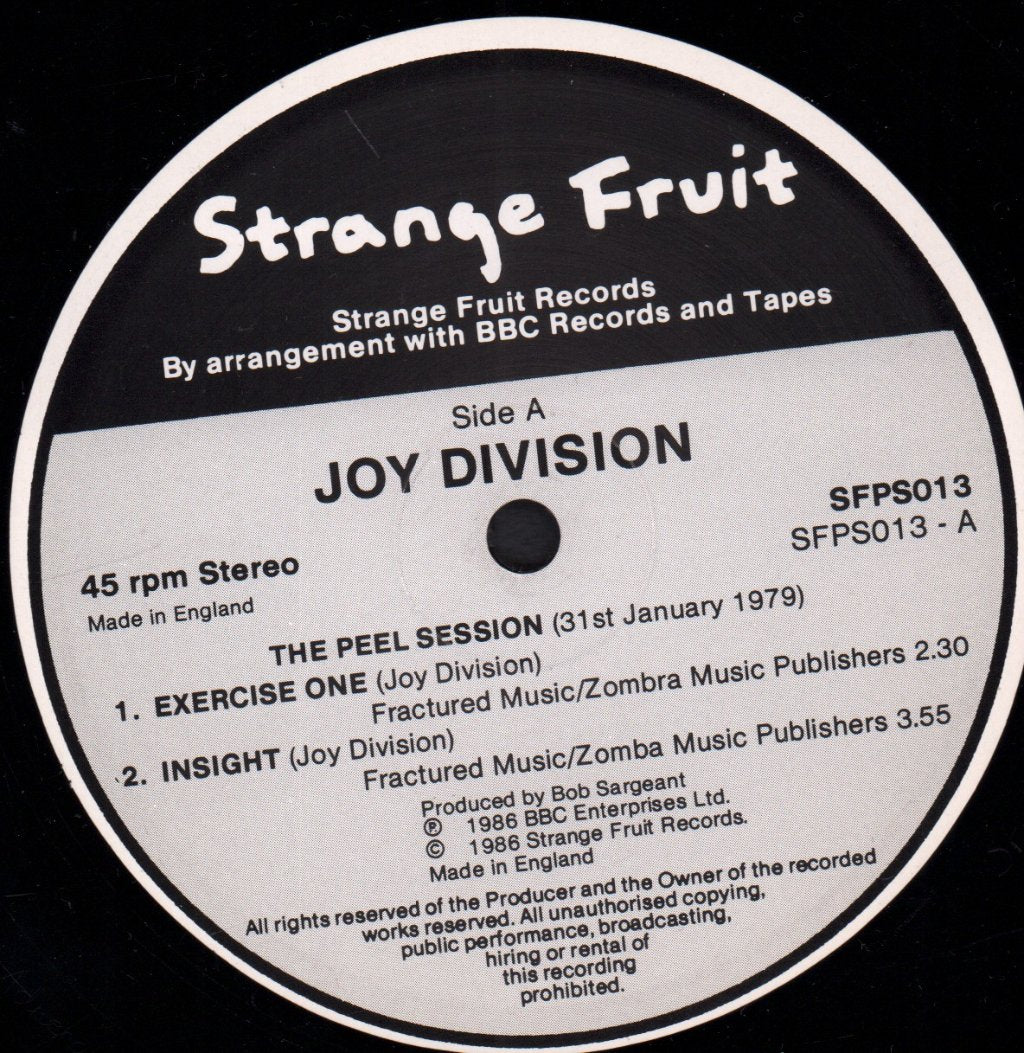 Joy Division - Peel Sessions - 12 Inch