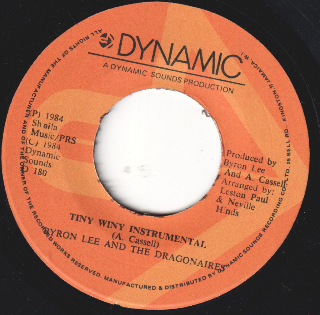 Byron Lee And The Dragonaires - Tiny Winey - 7 Inch