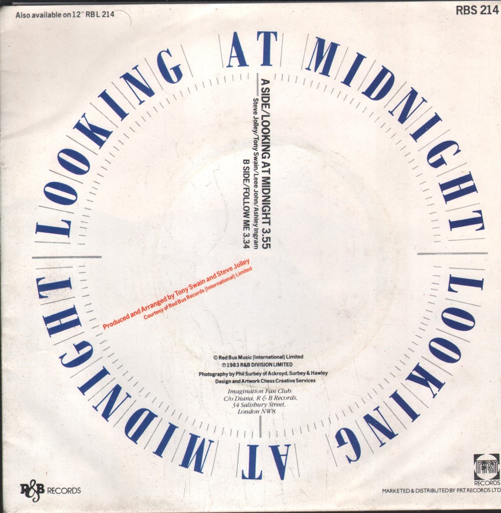 Imagination (80'S Pop Group) - Looking At Midnight - 7 Inch