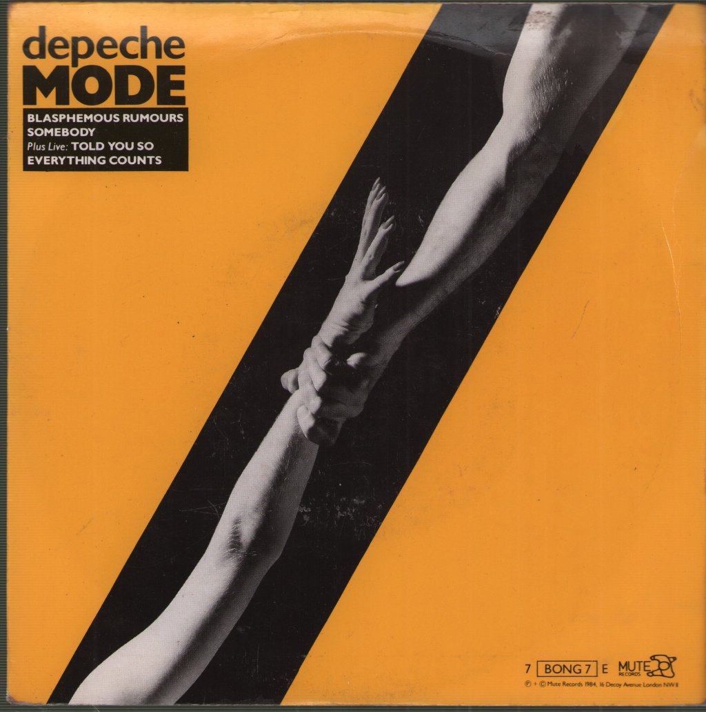 Depeche Mode - Blasphemous Rumours / Somebody - 7 Inch